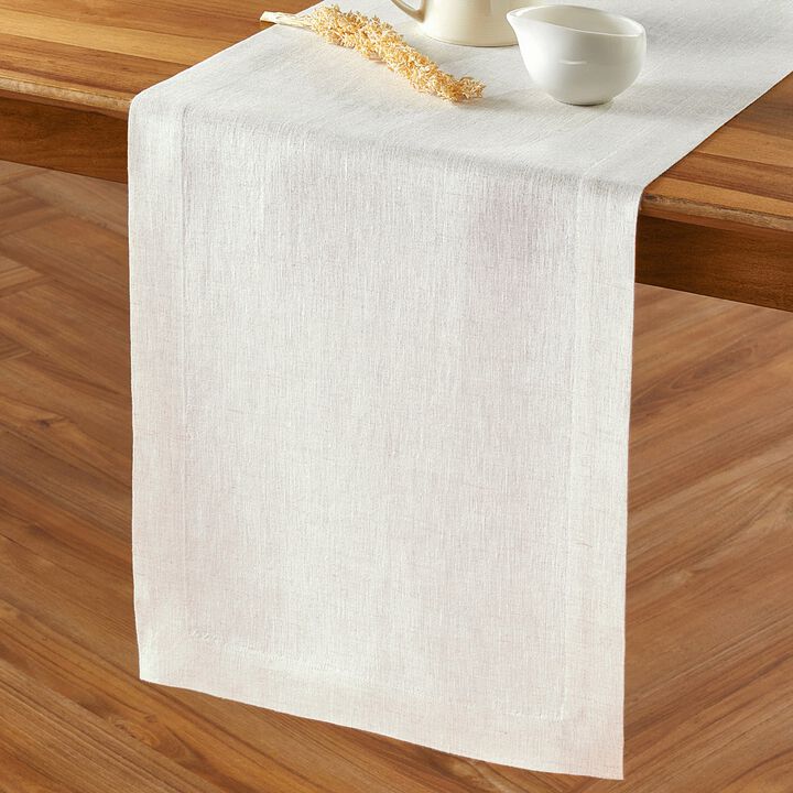 Solino Home 100% Pure Linen Table Runner | Sonoma