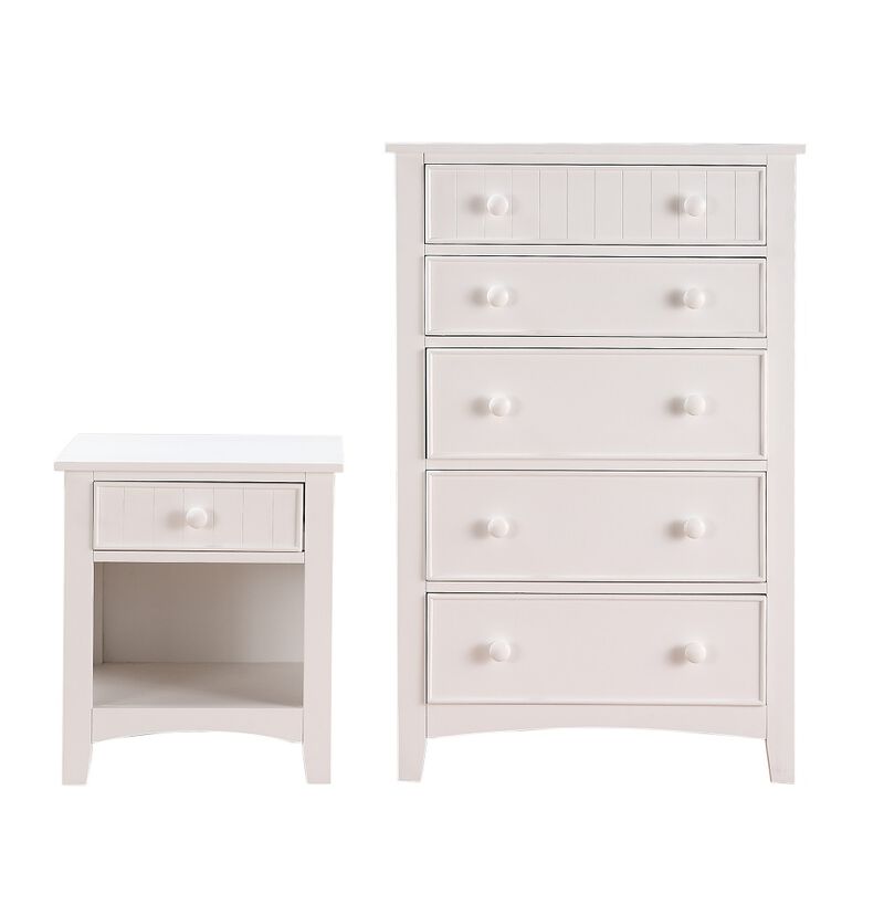 Streamdale Karine Wooden Nightstand With One Drawer In Finish