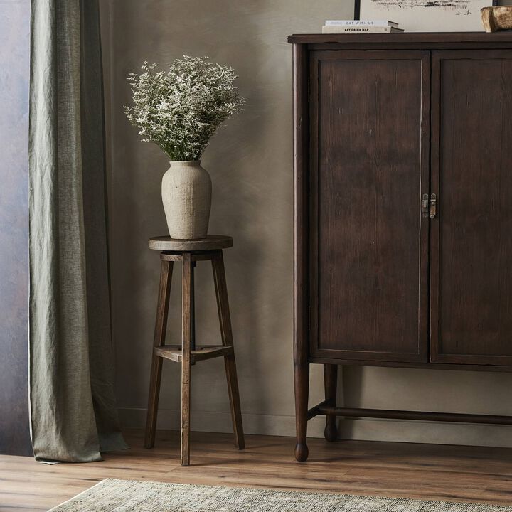 Addy Bleached Elm Pedestal