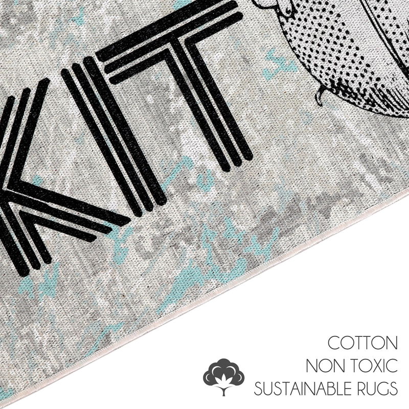 SUSSEXHOME Non Skid 70 % Cotton Washable Kitchen Runner Rug - 20 x 59 Inches