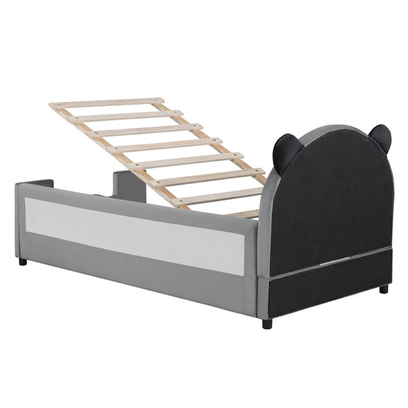 Merax  Daybed Bed Frame with Bear Shaped Headboard