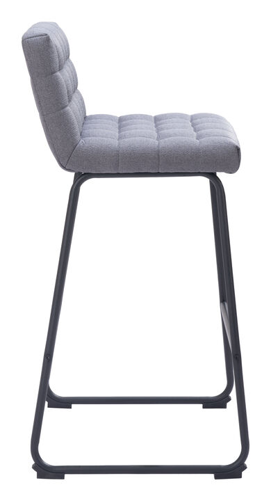 Pago Barstool (Set of 2) Gray