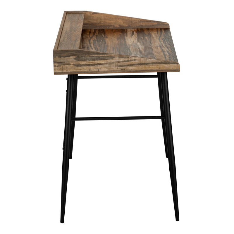 Monarch Specialties I 7535 Computer Desk, Home Office, Laptop, Storage Shelves, 48"L, Work, Metal, Laminate, White, Contemporary, Modern