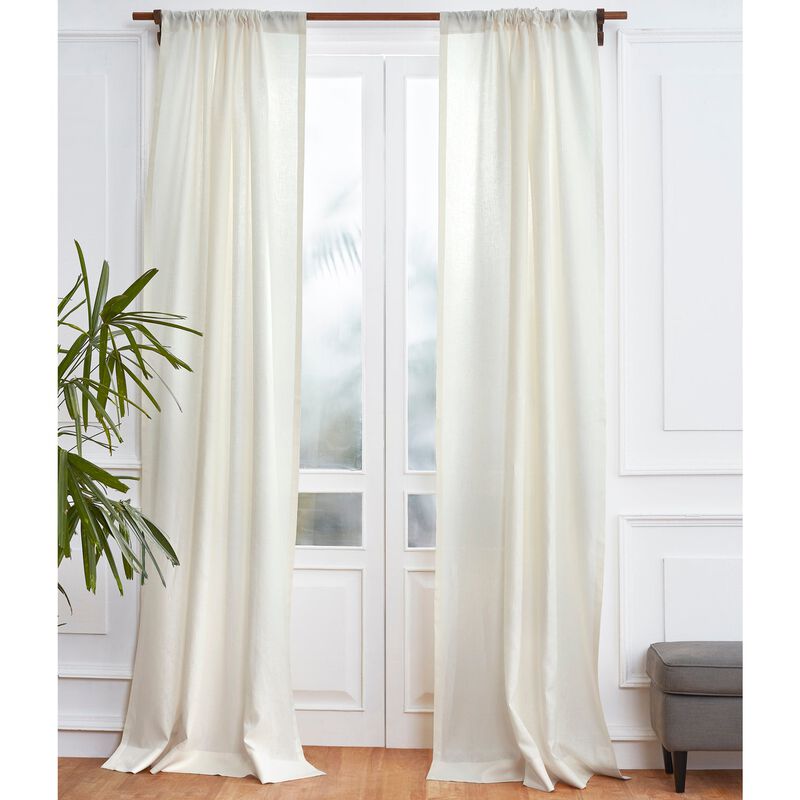 Solino Home 100% Pure Linen Curtain | Linen for Thanksgiving, Christmas