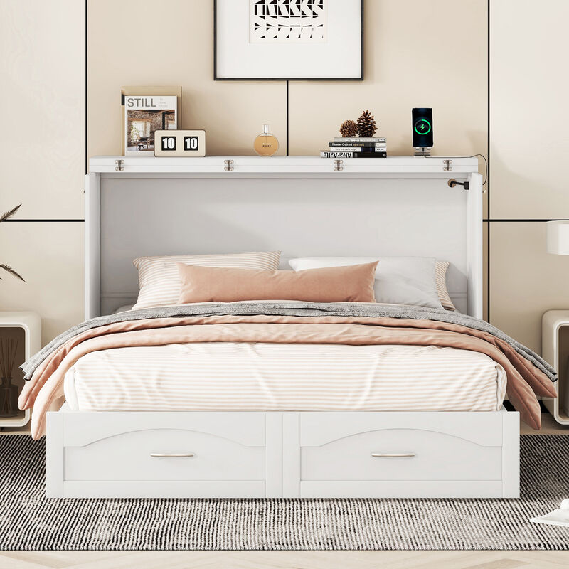 Merax Murphy Bed with Sockets and USB Ports