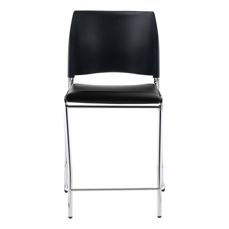 NPS® 8700 Series Cafetorium Plush Vinyl Stool, Counter Height