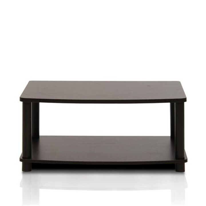 Furinno Furinno 13191EX/BK Turn-N-Tube No Tools 2-Tier Elevated TV Stands