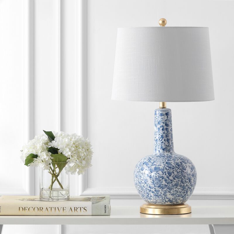 Chinois Ceramic/Iron Classic Cottage LED Table Lamp