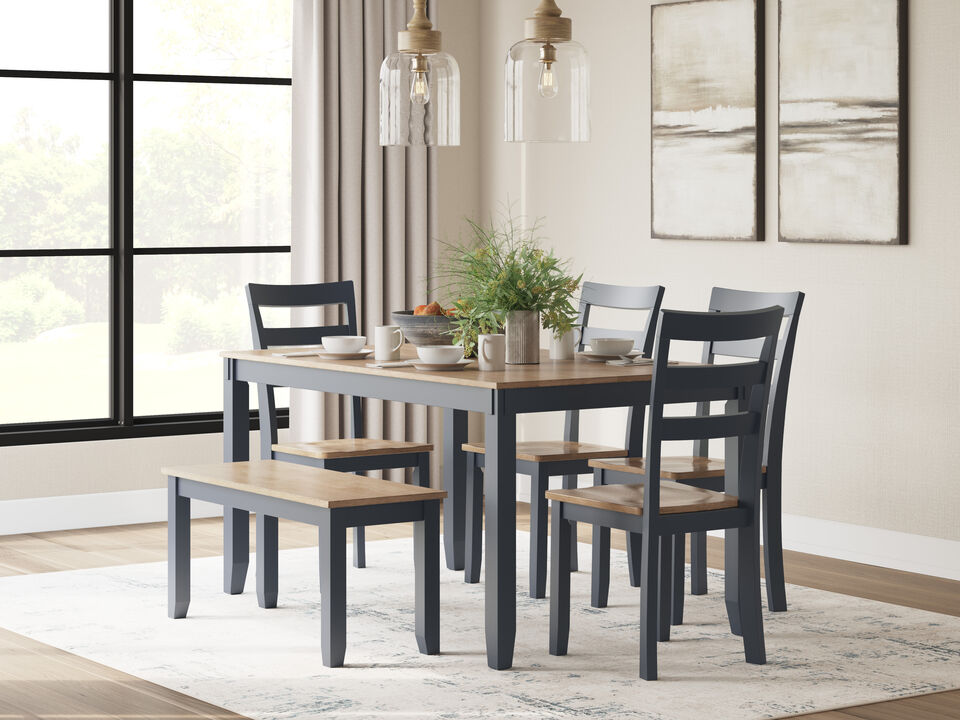 Gesthaven Blue 6-Piece Dining Set