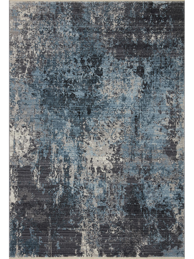 Samra SAM06 Charcoal/Sky 7'10" x 10' Rug
