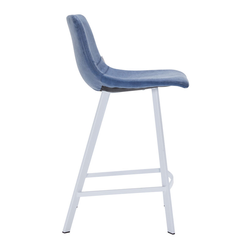 Elland - Counter stool -Light Brown-White base