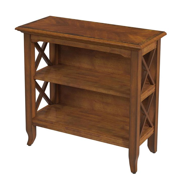 Butler Specialty Company Newport 32W 2 Shelf Bookcase, Medium Brown