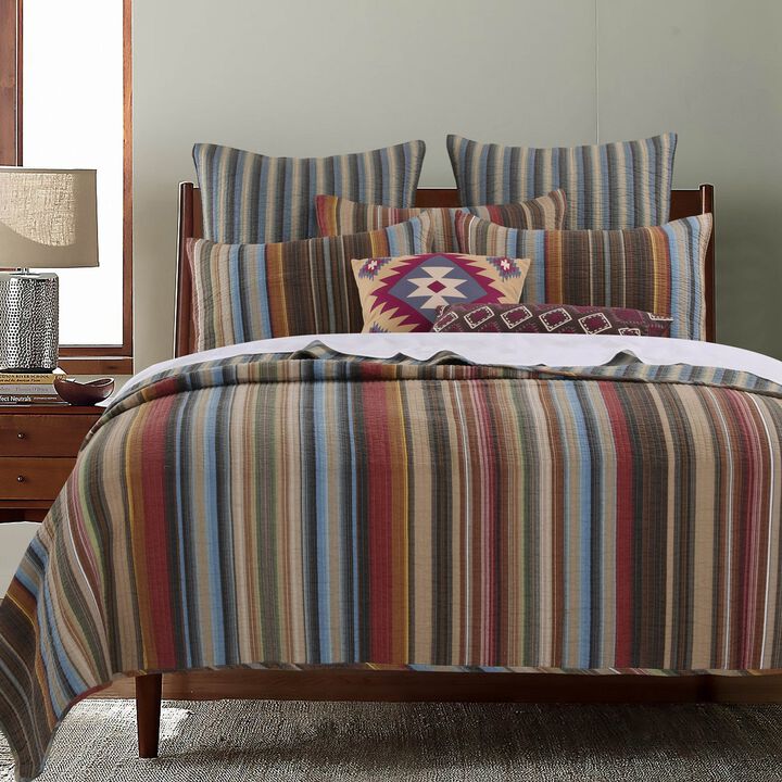 Majestic Durango Stripe Oversized Bonus Bedding Set by Greenland Home Fashions