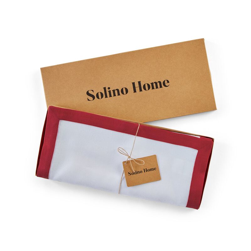 Solino Home 100% Pure Linen Table Runner 14 x 90 Inch | Classic