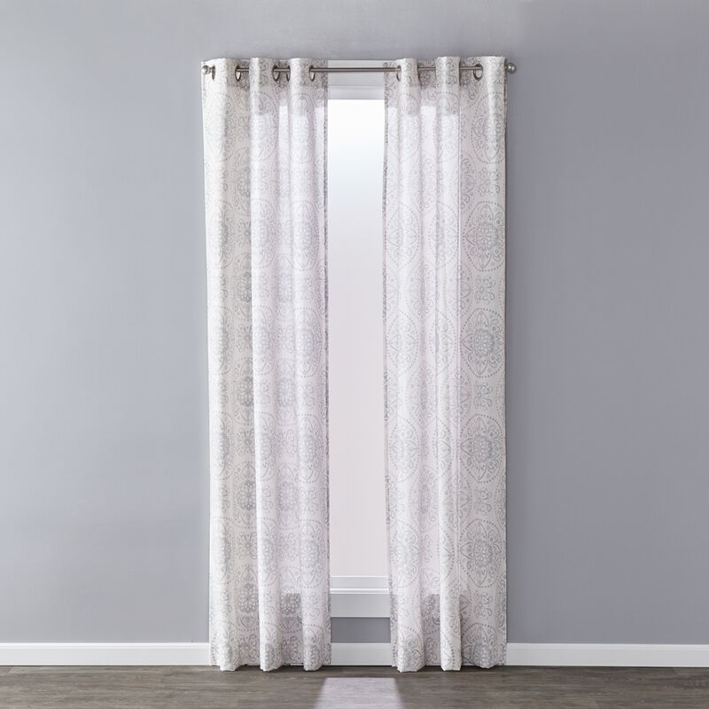 SKL Home Saturday Knight Ltd Kali Sophisticated Design And Slub-Weave Fabric SunSafe Window Panel