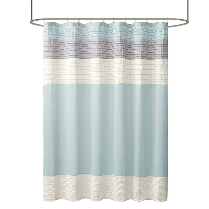 Gracie Mills Nixon Faux Silky Lightweight Shower Curtain