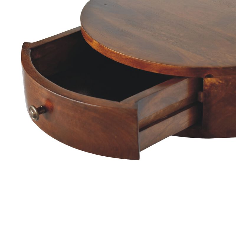 Artisan Furniture Solid Wood Lunar 1 Drawer Floating Bedside