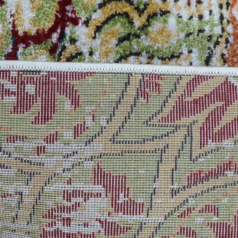 RUGSOTIC CARPETS MACHINE MADE HEATSET POLYPROPYLENE AREA RUGS  - 3'2''x10', Runner Shape, Beige Caramel Color, Classic Oriental Traditional  Design, Midium Pile Machine Made Area Rugs (M00044)