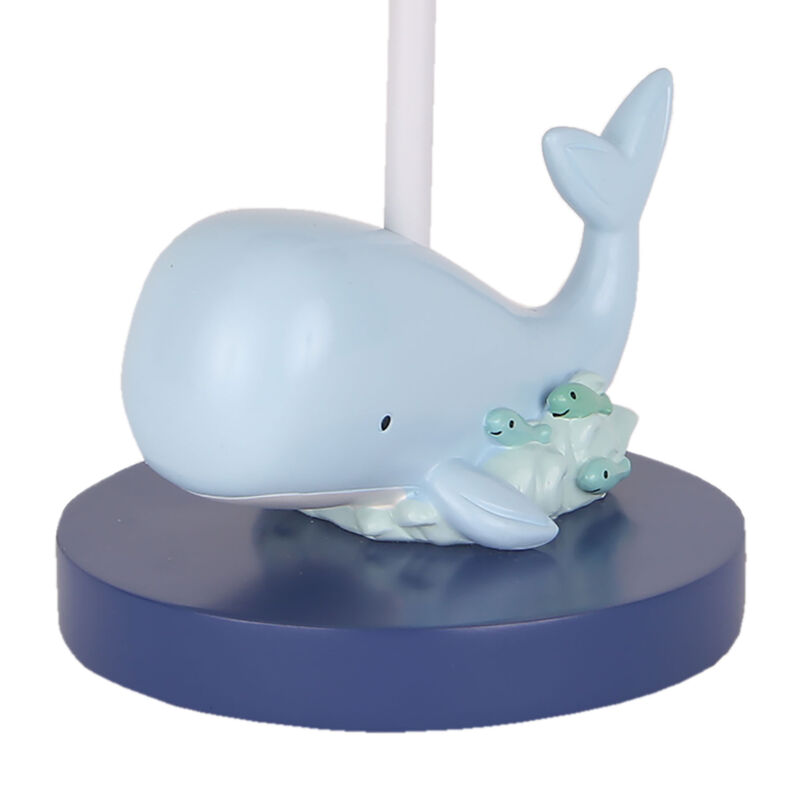 Lambs & Ivy Oceania Blue Ocean/Sea/Nautical Nursery Lamp with Shade & Bulb