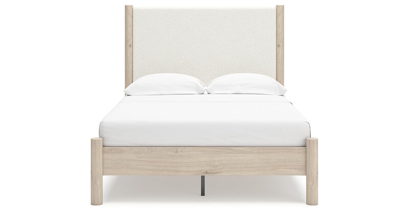Full Upholstered Panel Bed