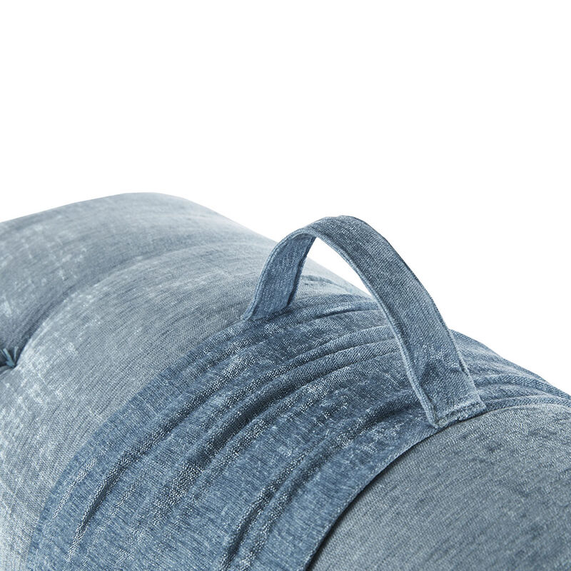 Gracie Mills Lucien Chenille Lightweight Long Lounger Floor Pillow Cushion