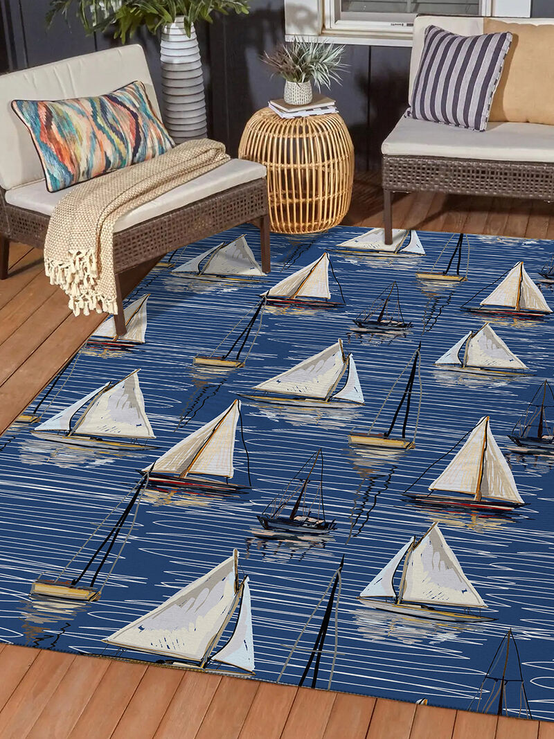 Harbor HA8 Navy 10' x 14' Rug
