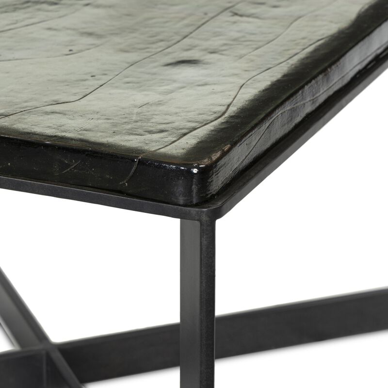Lennie Clear Cast Glass Bunch Table