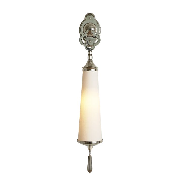 Quatrefoil Sconce Silver Hardwire