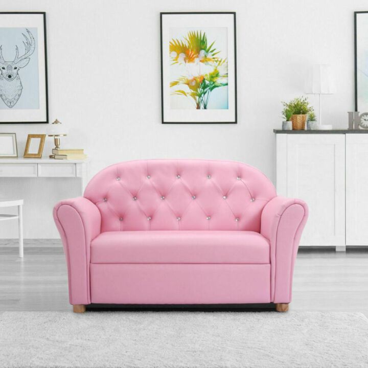 Hivvago Kids Princess Armrest Chair Lounge Couch