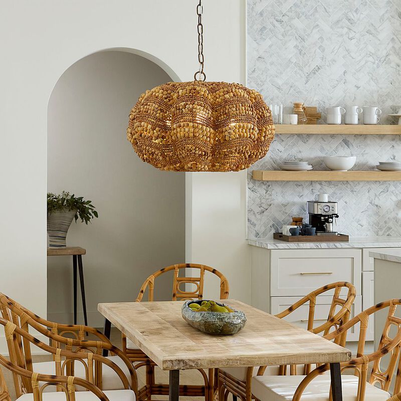 Clamshell 4-Light Chandelier