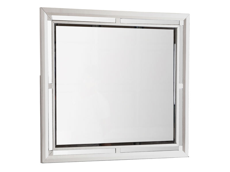 Alana 36 in. x 42 in. Modern Rectangle Framed Dresser Mirror