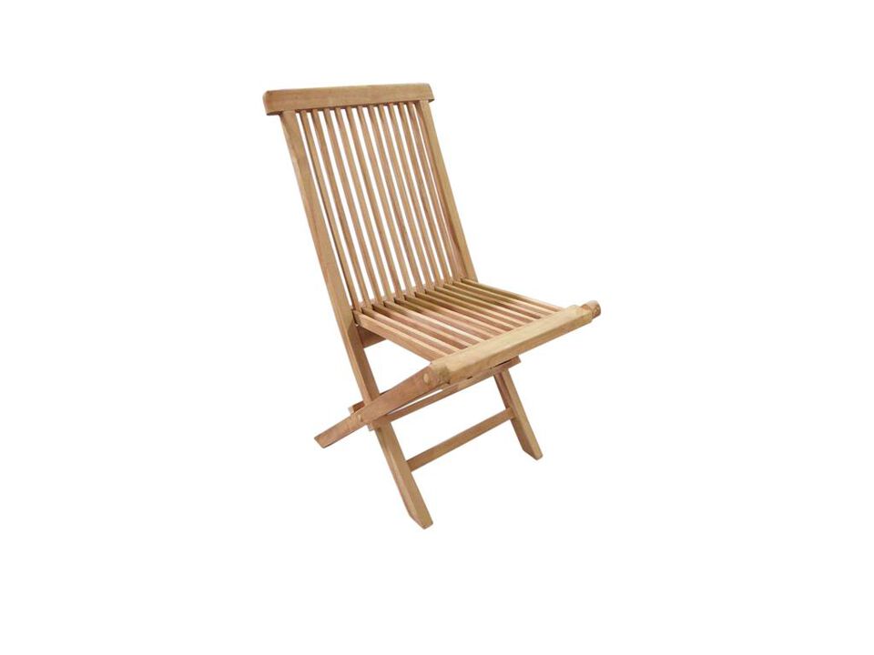 Teak Crestwood Folding Chair (set of 2 chairs)