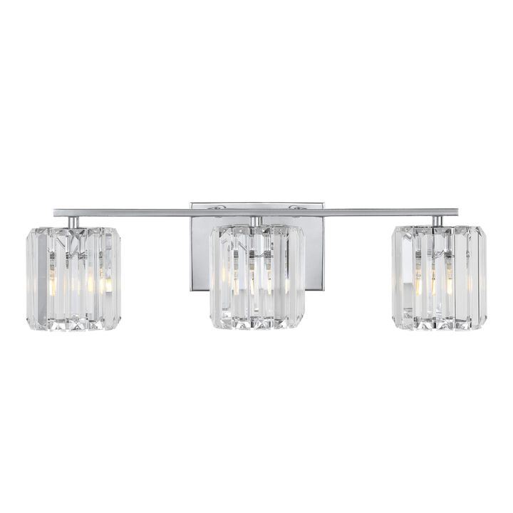 Coco Prism Vintage Metal/Glass Classic Glam LED Vanity Light
