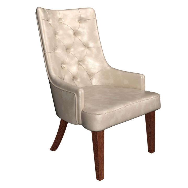 Leisuremod Spruce Collection Modern Wooden Dining Chair in Charcoal Grey