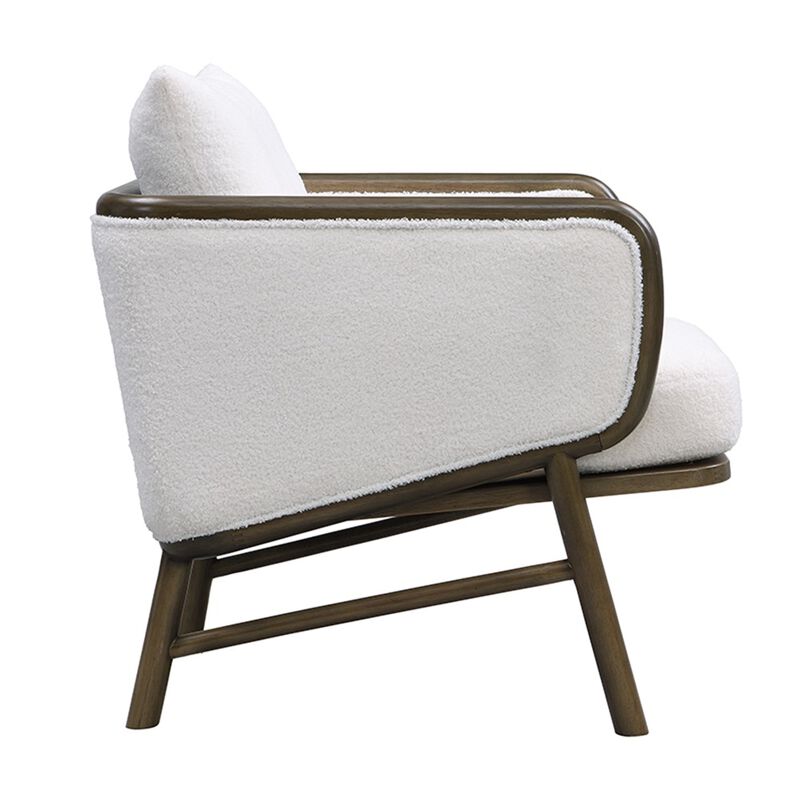 Merax Upholstered Armchair Fabric Accent Chair