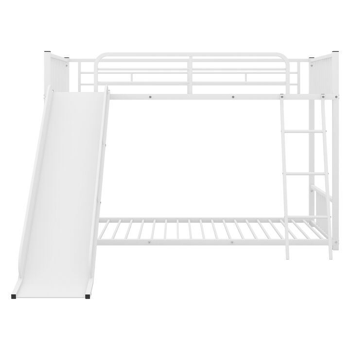 Merax Modern Bunk Bed with Slide Ladder