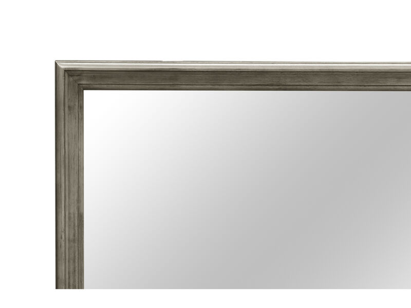 38 in. x 38 in. Classic Square Wood Framed Dresser Mirror