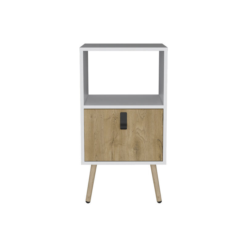 Nightstand A Magness, Bedroom, White / Macadamia