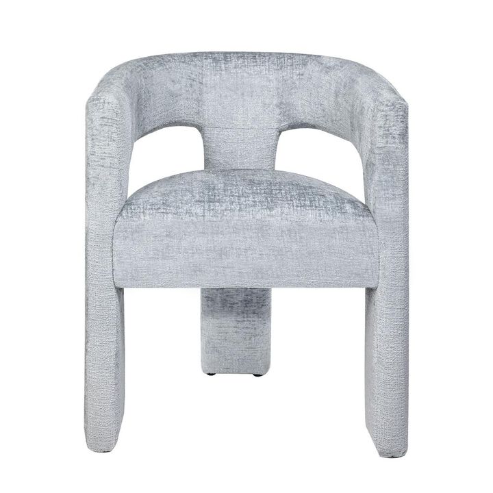 Jofran Modern Luxury Jacquard Fabric Upholstered Sculpture Armchair