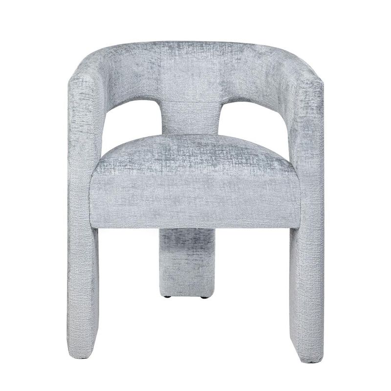 Jofran Modern Luxury Jacquard Fabric Upholstered Sculpture Armchair