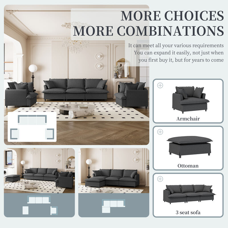 Merax 5 Seat Indoor Furniture Sofa Set