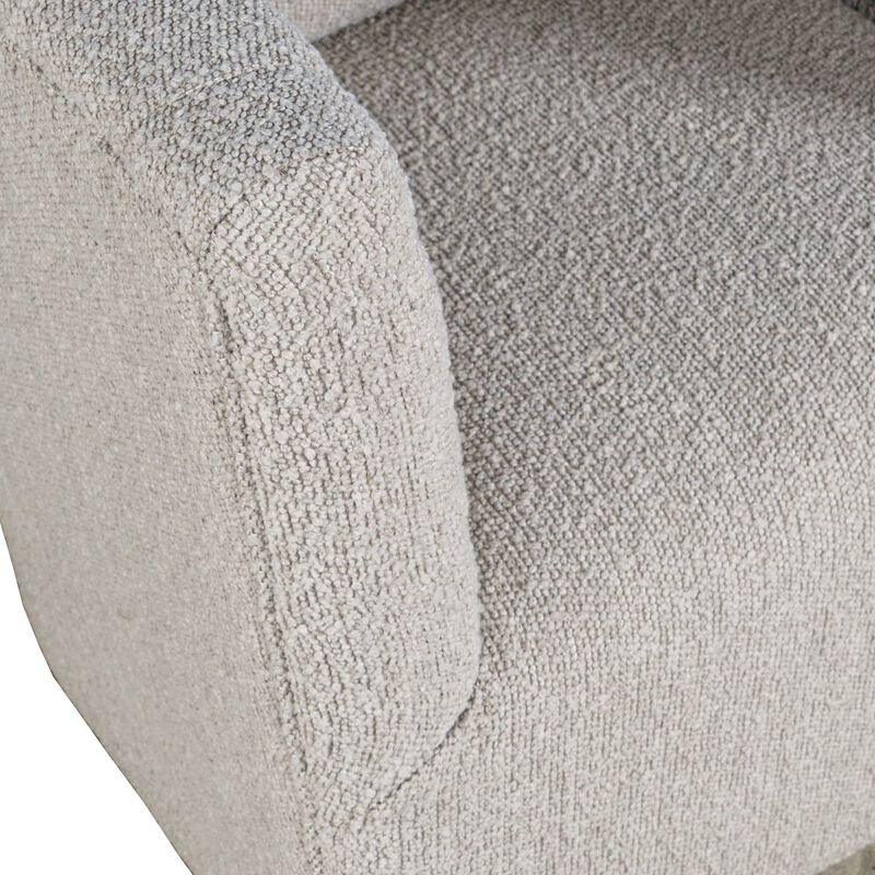 Jofran Everly Boucle Modern Transitional Swivel Accent Chair