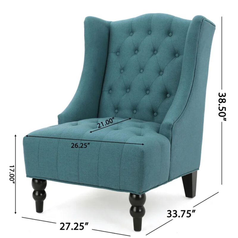 Merax Upholstered Wingback Accent Chair