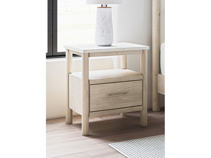 Cadmori 24" One-Drawer Charging Nightstand