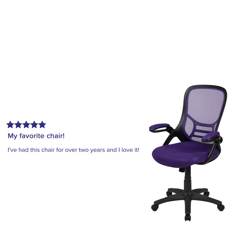 Porter High Back   Mesh Ergonomic Swivel Office Chair with Frame and Flip-up Arms