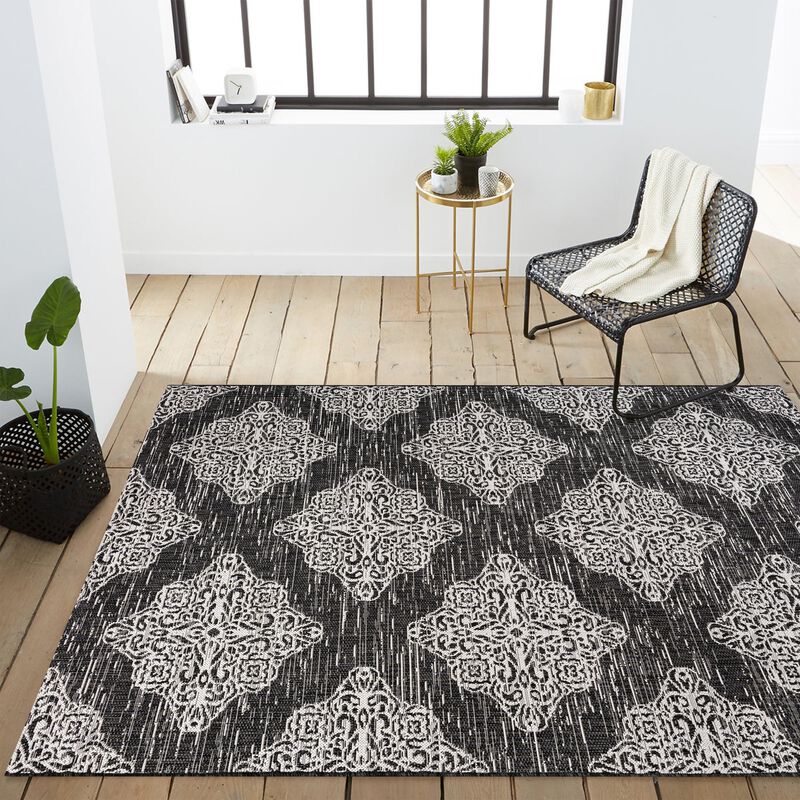 Tuscany Ornate Medallions Indoor/Outdoor Area Rug