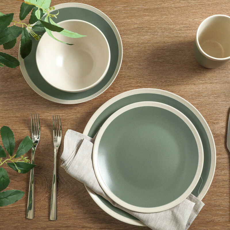 Stone Lain Serenity Stoneware 16 Piece Dinnerware Set