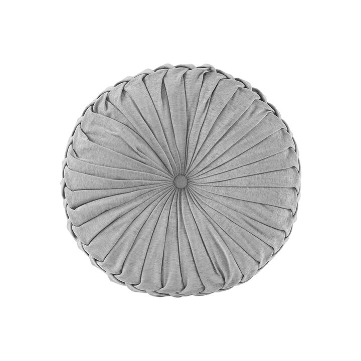 Gracie Mills Yvonne Plush Round Chenille Floor Pillow Cushion