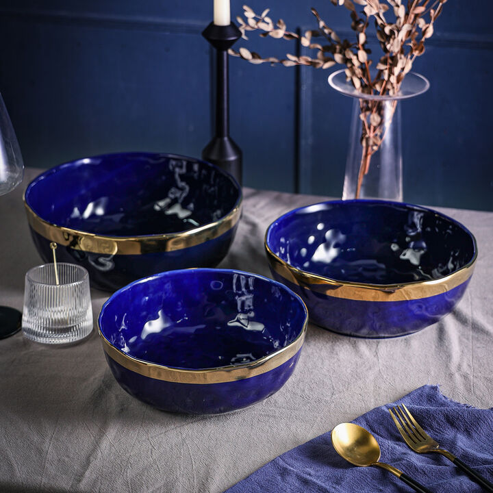 Stone Lain Florian Porcelain Serving Bowl Set 3 Piece