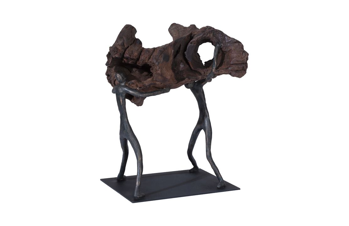 Atlas Tabletop Sculpture Log Lift